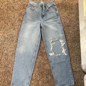 BDG denim mom jeans with butt slit